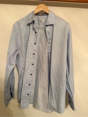 Stenstroms - Blue Men's Dress Shirt - Classic Button-Down